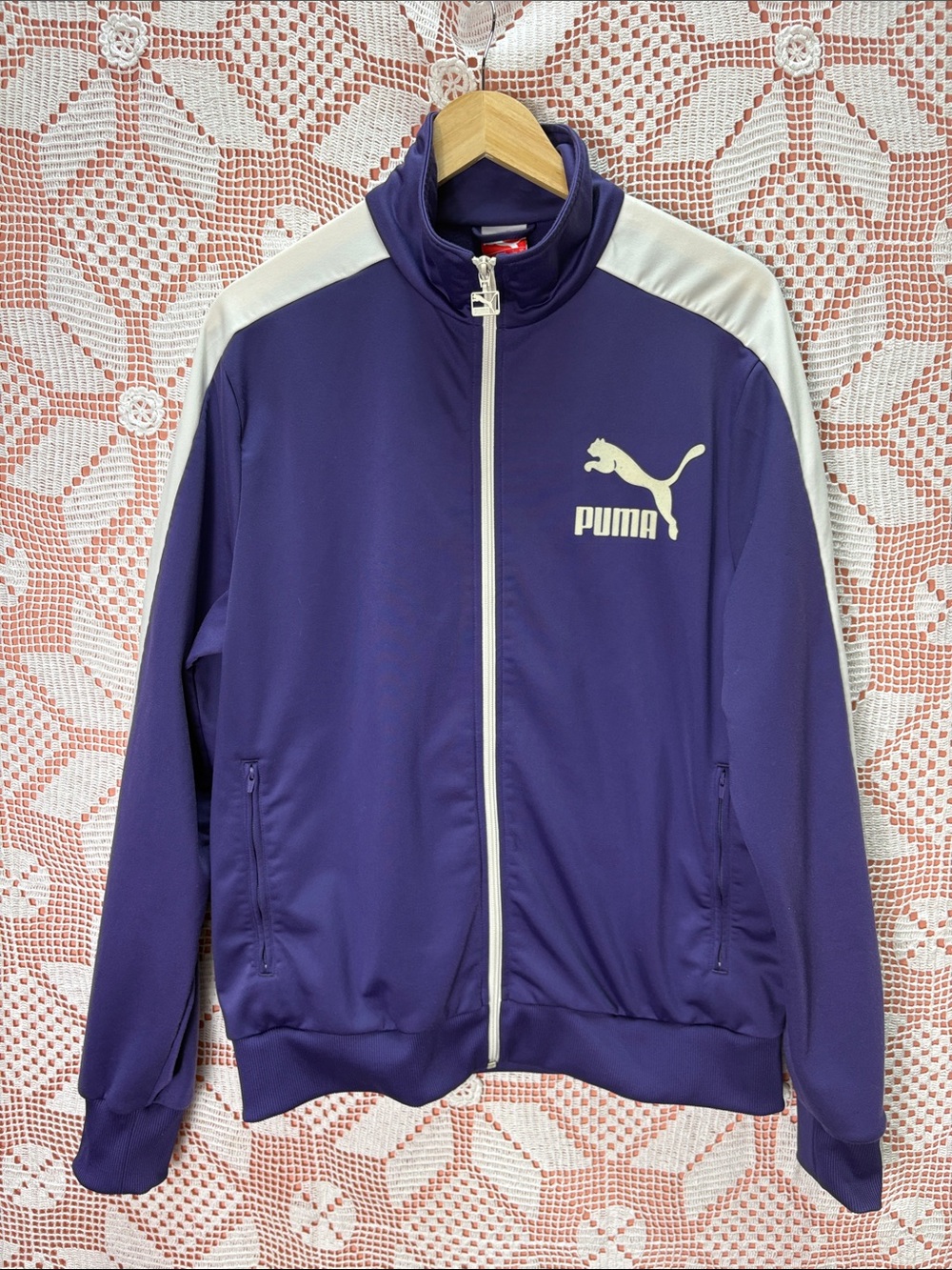 Puma Lifestyle Y2K Purple White Track Jacket Men’s L